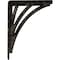 Ekena Millwork Nevio Wrought Iron Bracket, (Single center brace), Antiqued Pale Gold 1 1/2"W x 7 1/2"D x 10"H BKTM01X07X10SNEAPG - alternate 2